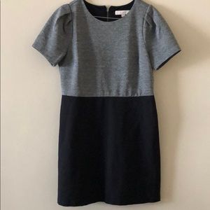 Loft grey and black dress size 12 petite